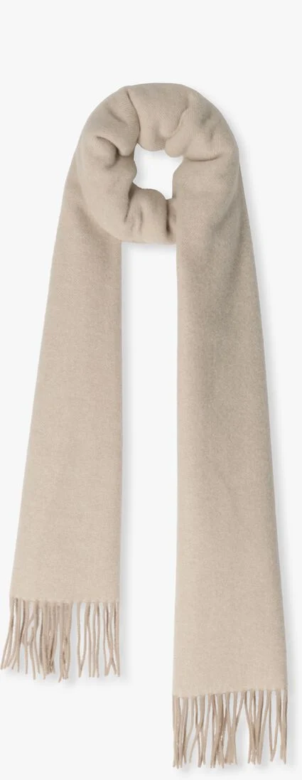 PROFUOMO beige profuomo sjaal scarf lambswool