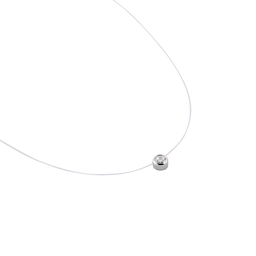 Collier Nylon Argent Blanc Oxyde