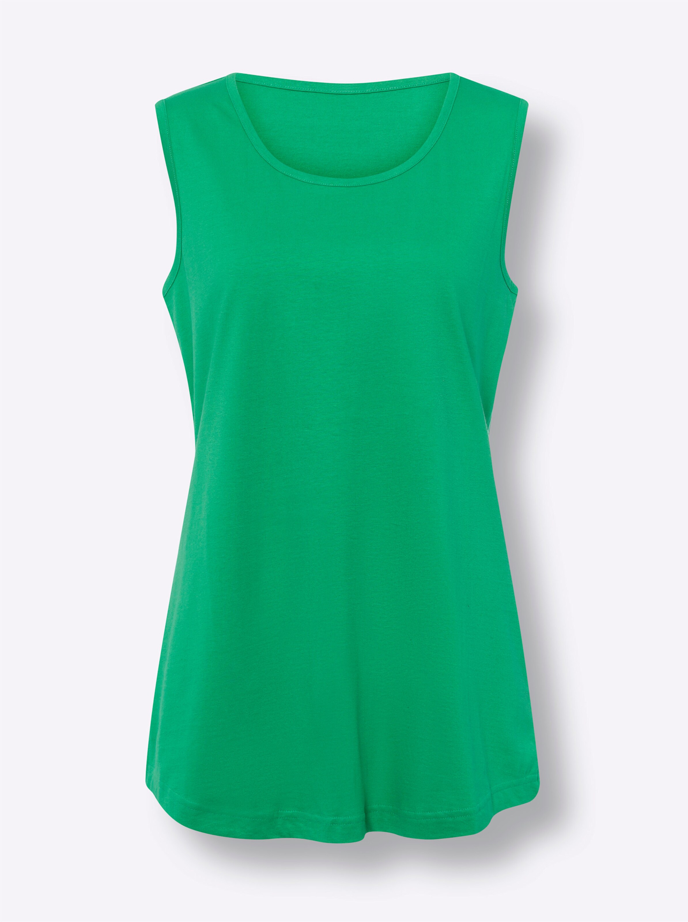 Longtop in grasgrün + marine