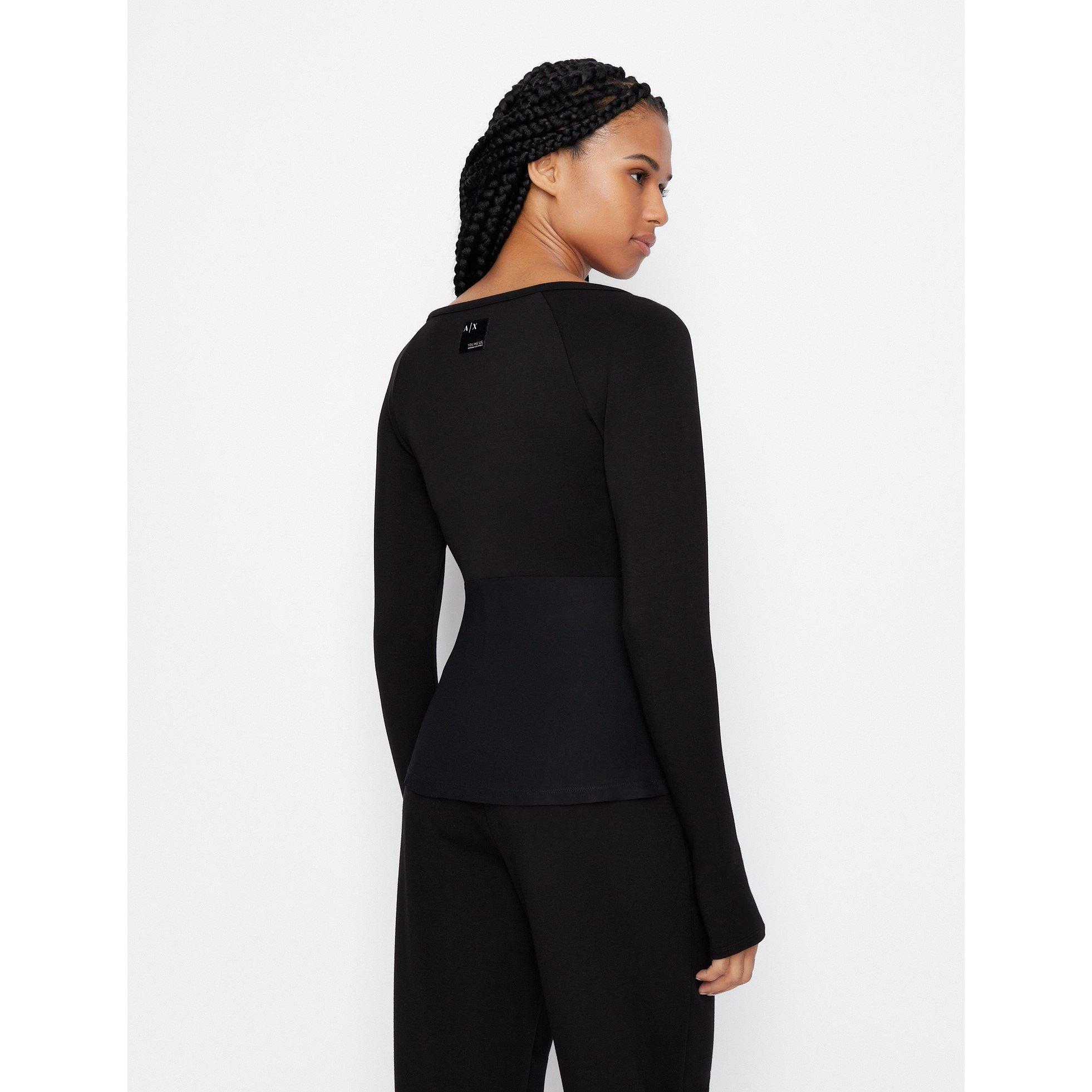 Armani Exchange Scoop Neck Top