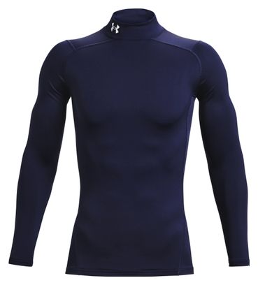 Maillot Manches Longues de compression Under Armour ColdGear Armour Bleu