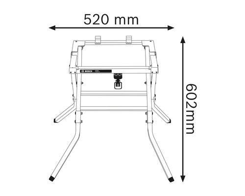 Bosch Professional GTA 600 transport- en werktafel