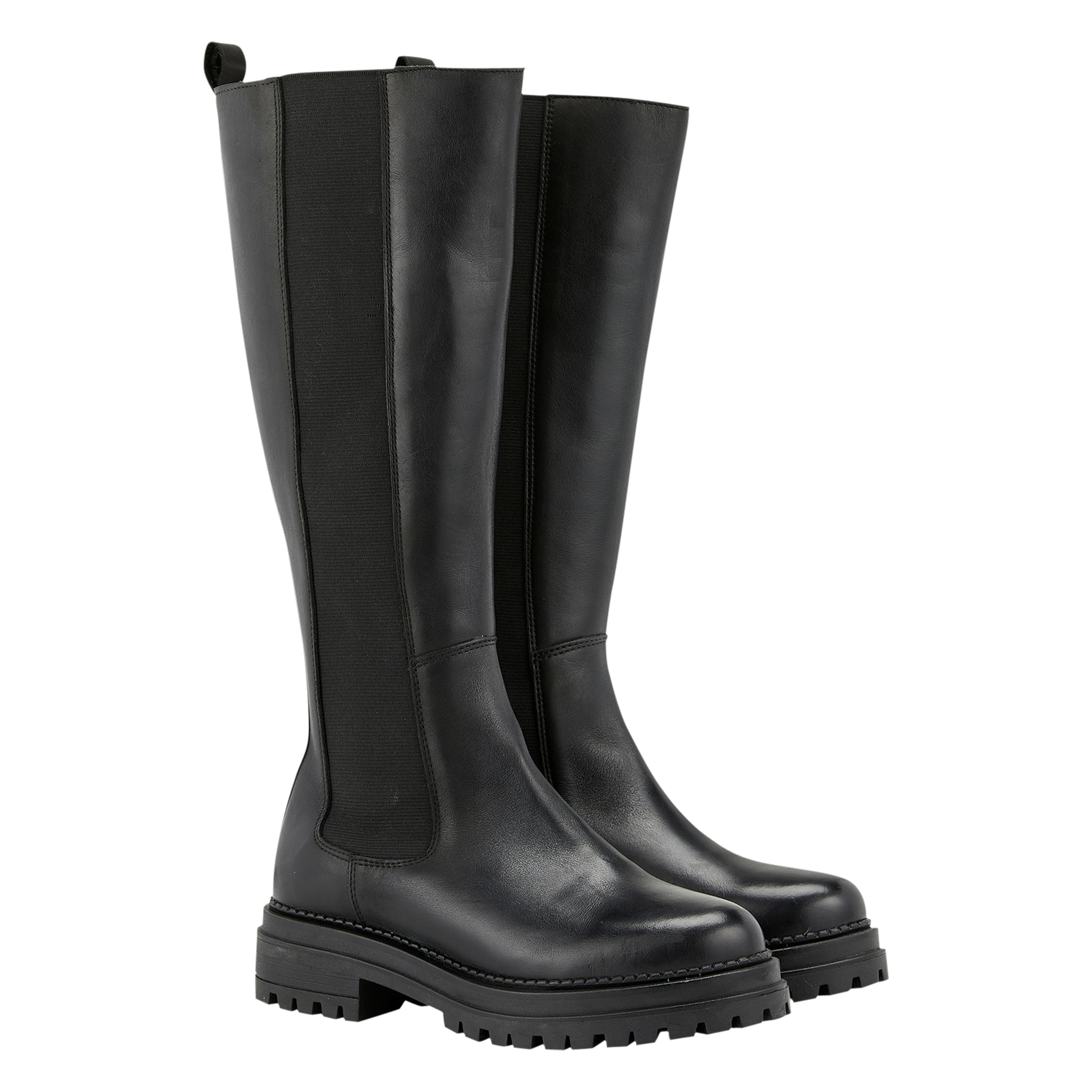 FLORIANEA2 - Bottes plates en cuir | Noir