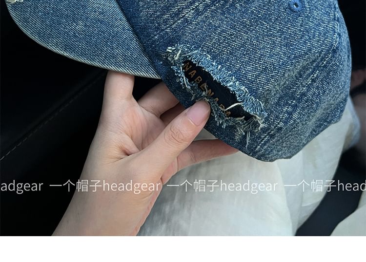 Alpha Kiss - Versleten denim pet