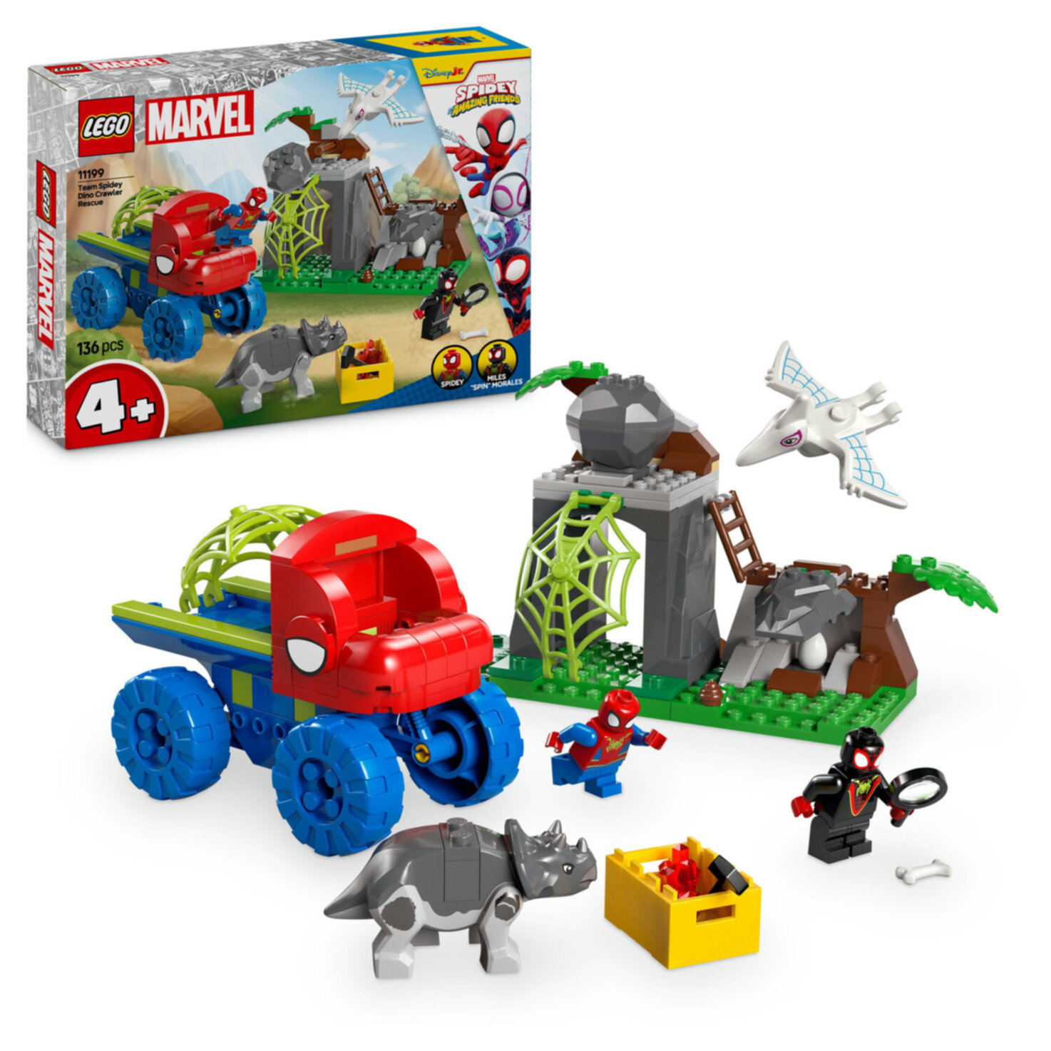 LEGO® Marvel 11199 Spideys Team auf Rettungsmission im Dino-Truck ab 4 Jahren