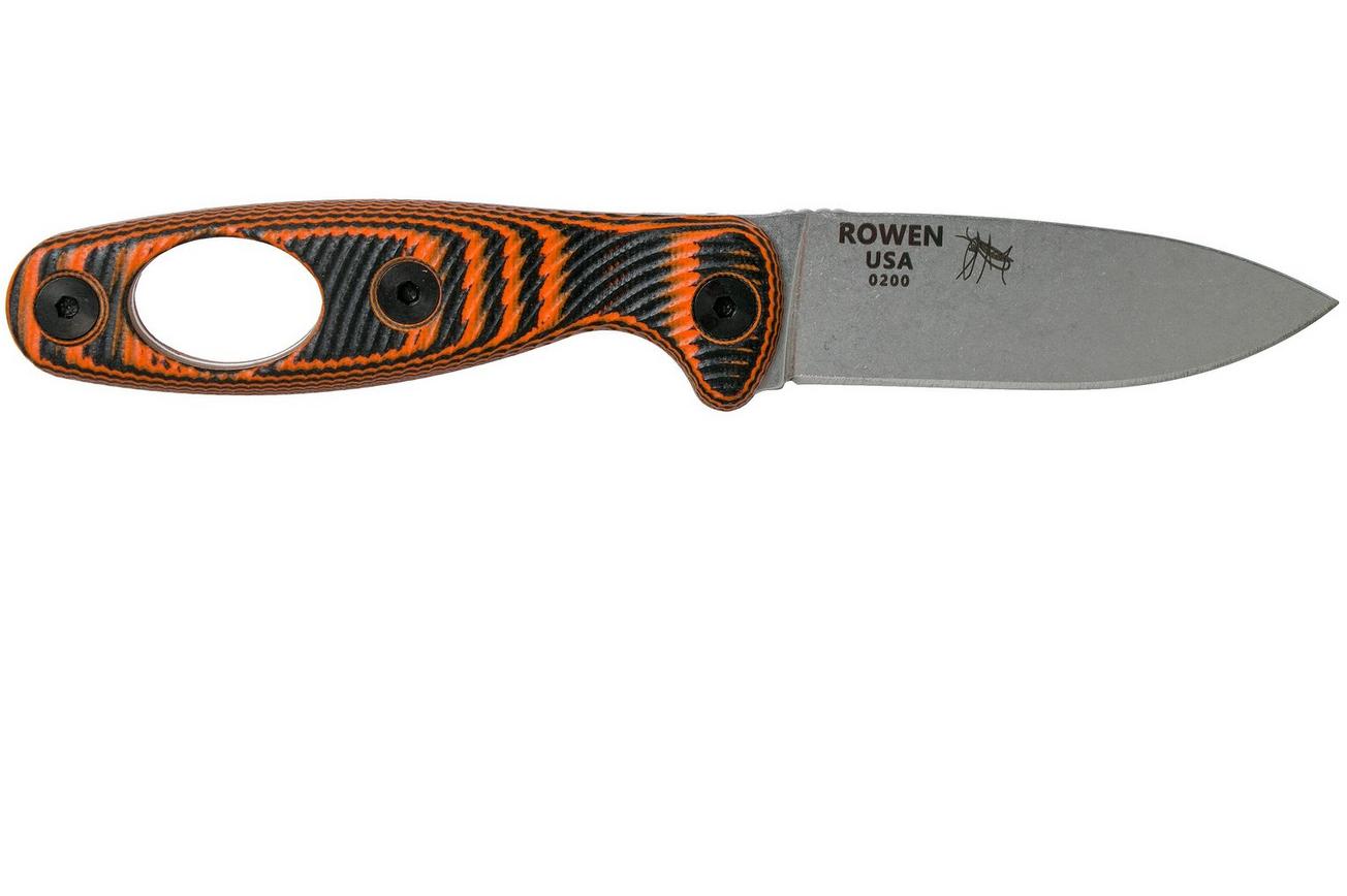 ESEE Xancudo S35VN Black-Orange G10 with hole XAN1-006 vaststaand mes