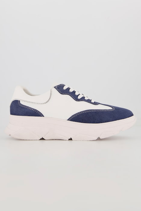 Leder-Sneaker, Chunky-Sohle, Weite H