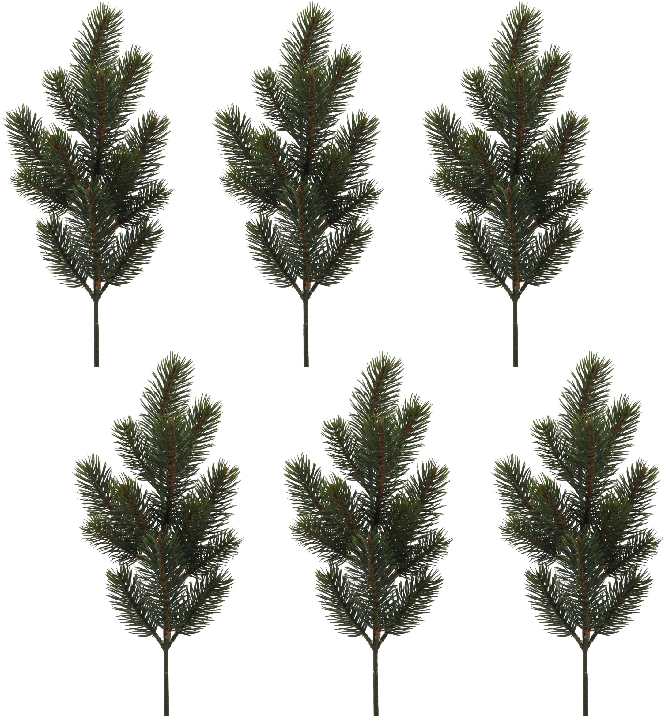 Creativ green Winterliche Kunstpflanze »Weihnachtsdeko« Zweig, 6 Stück im Set