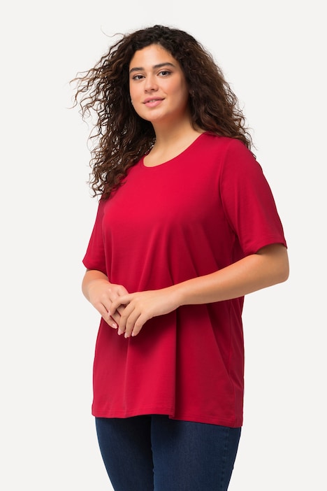T-Shirt, A-Linie, Rundhalsausschnitt, Halbarm