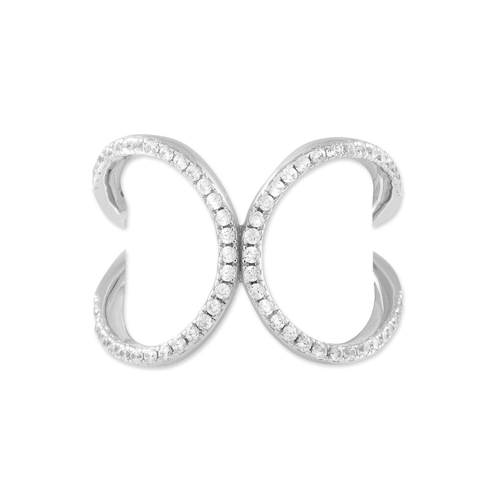 Bague Marie-clara Argent Blanc Oxyde De Zirconium