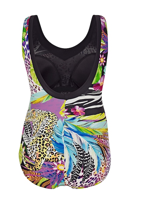 Badeanzug, Softschalen, Animalprint, tiefer Rückenausschnitt