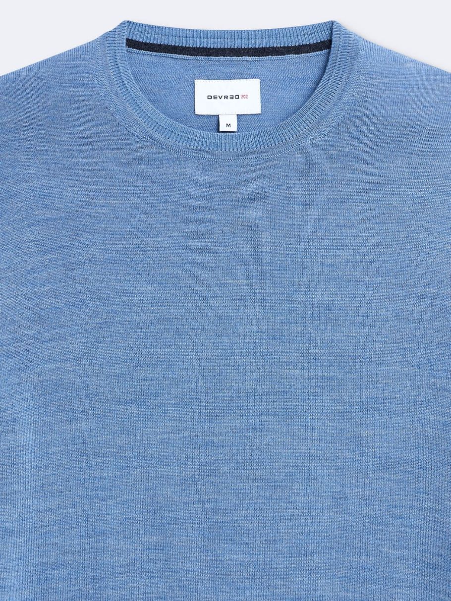 Pull col rond en laine mérinos