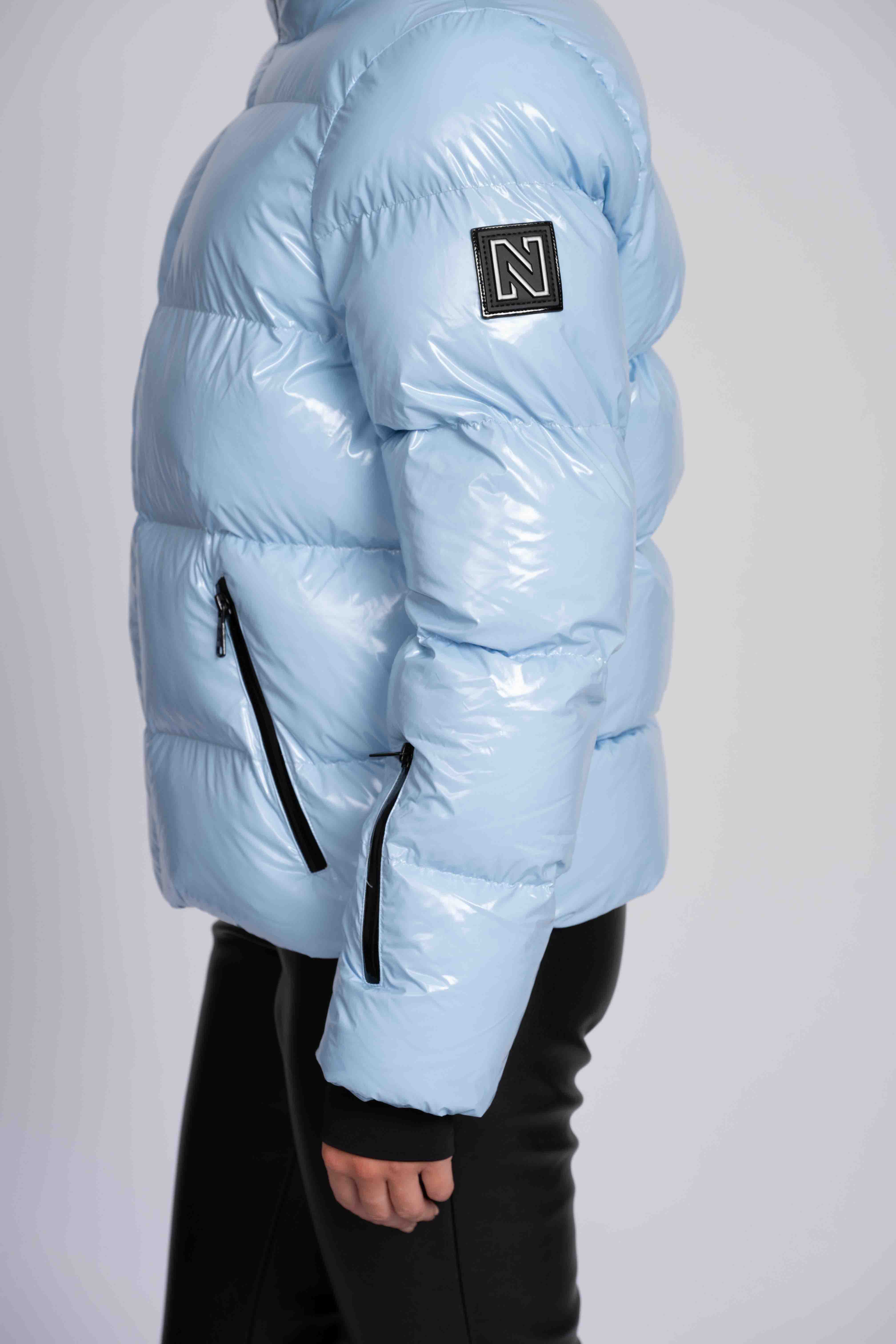 Gstaad Laquer Ski Jacket Dame 7675/Powder Blue