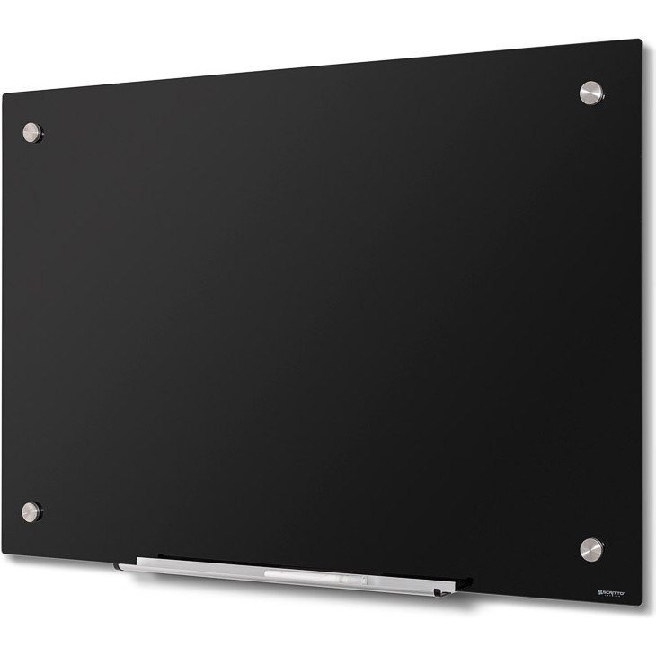 Scritto® Tableau de Verre Noir 90 x 60 cm