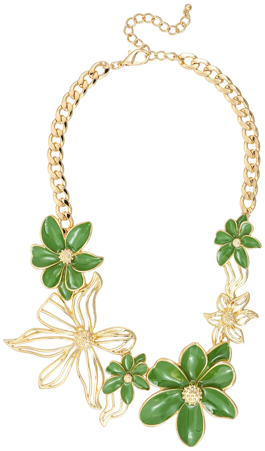 Kette - Olive Flowers