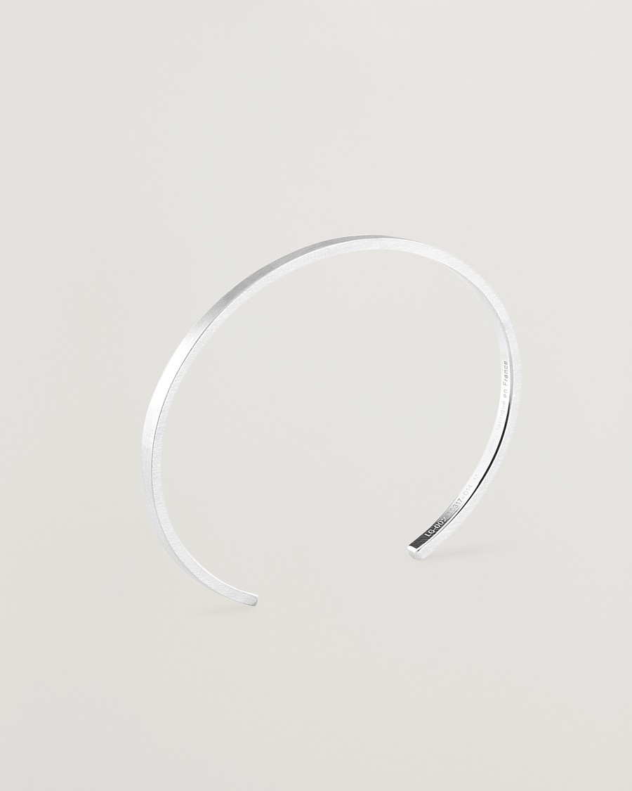 LE GRAMME Ribbon Bracelet Brushed Sterling Silver 7g