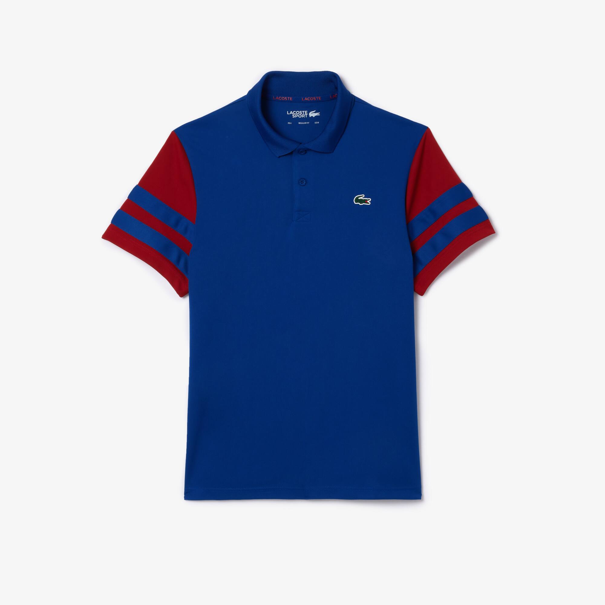 Ultra-Dry Colourblock Tennis Poloshirt Kurze Ärmel - Blau - Lacoste - Herren