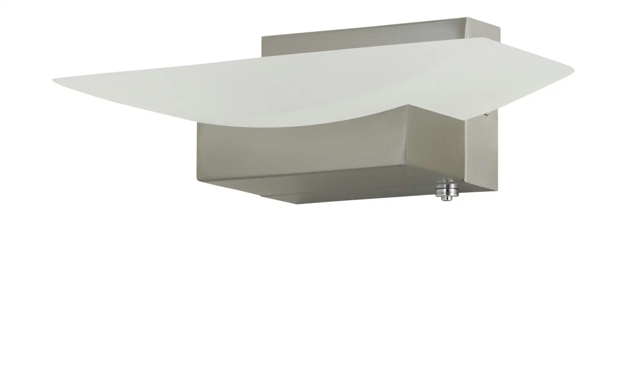 Fischer-Honsel LED-Wandleuchte, Nickel-matt mit Taster