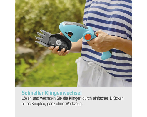 GARDENA ComfortCut Li 3.0Ah snoerloze grasschaar incl. USB-C oplaadkabel en handgreep
