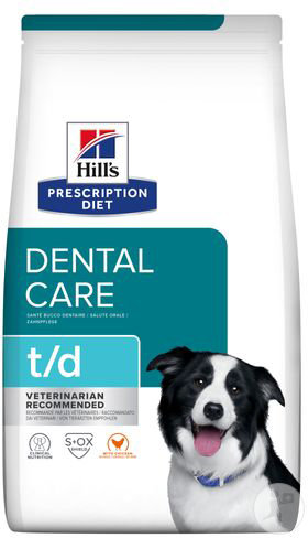 Hill's Pet Nutrition Prescription Diet Dental Care T/D Canine Au Poulet 10kg