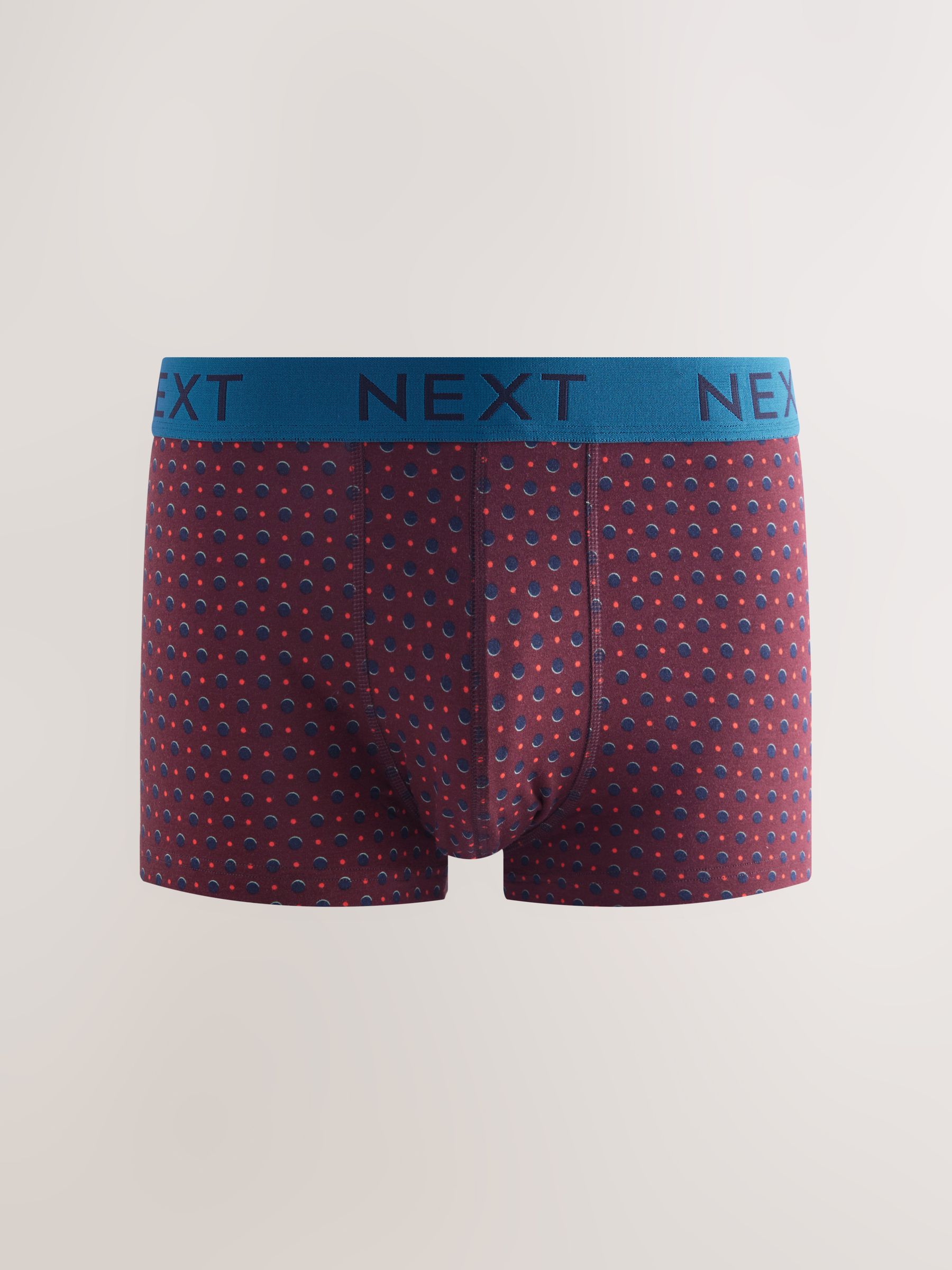 Marine/Bordeauxrode Strepen - Verpakking van 8 - 5 Hipsterboxershorts