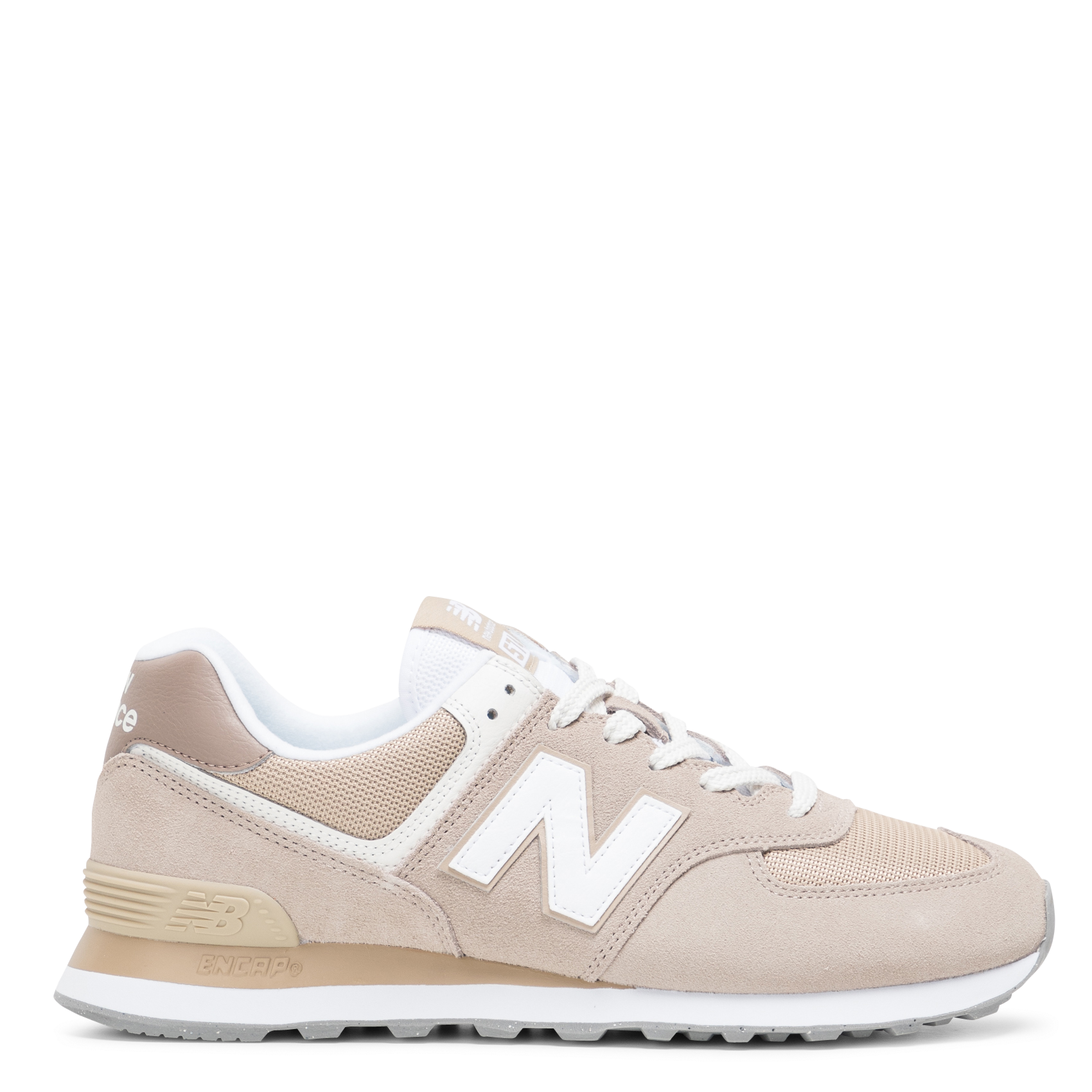574 - Baskets basses bi-matière | Beige