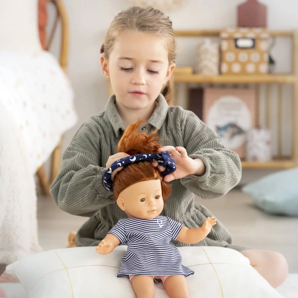 MA COROLLE - COFFRET ROBE RAYEE ET ACCESSOIRES - VETEMENT POUR POUPEE - COROLLE VETEMENTS