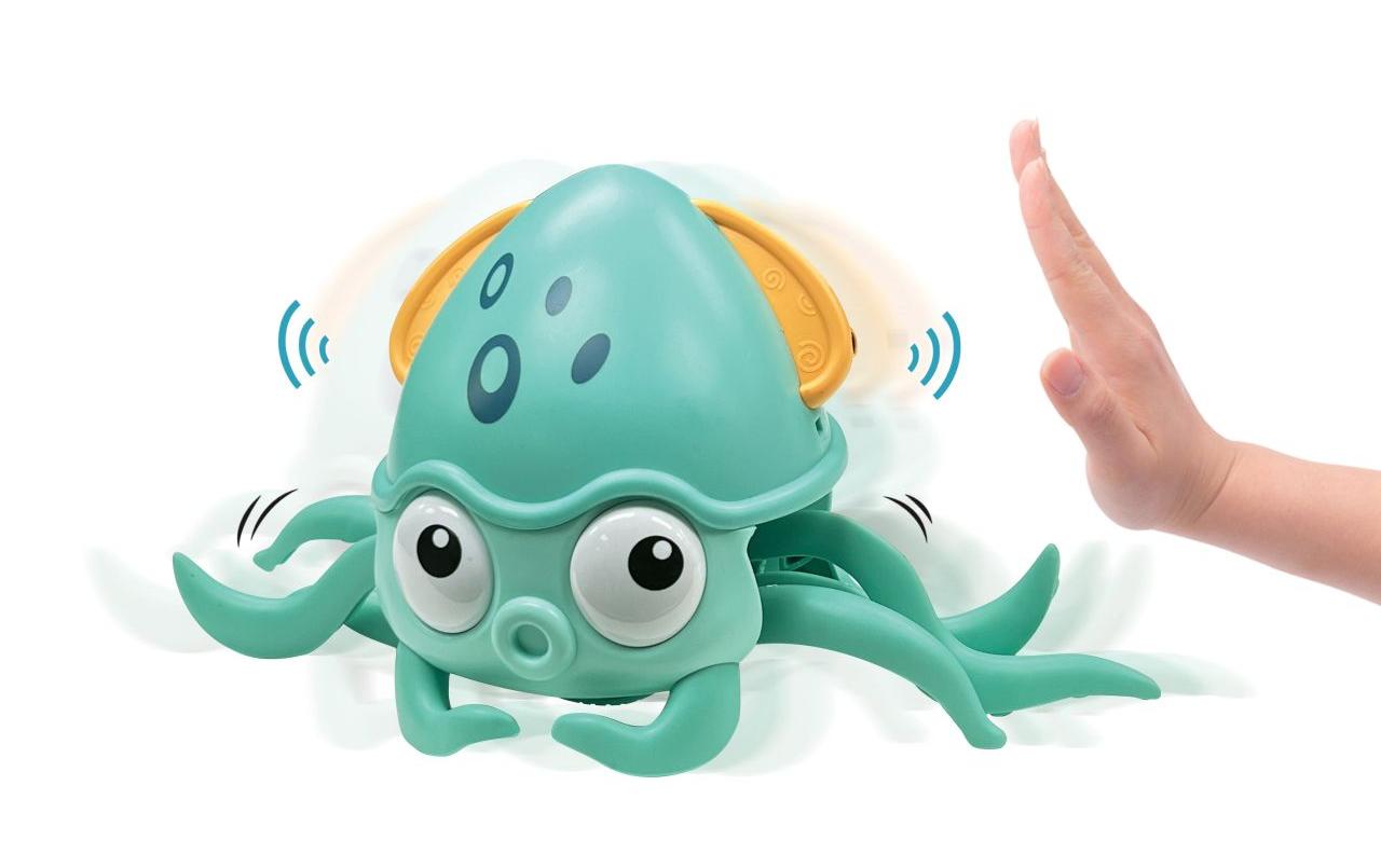 Laufender Oktopus mit Sound & SensorNiedliches Krabbelspielzeug mit Musik