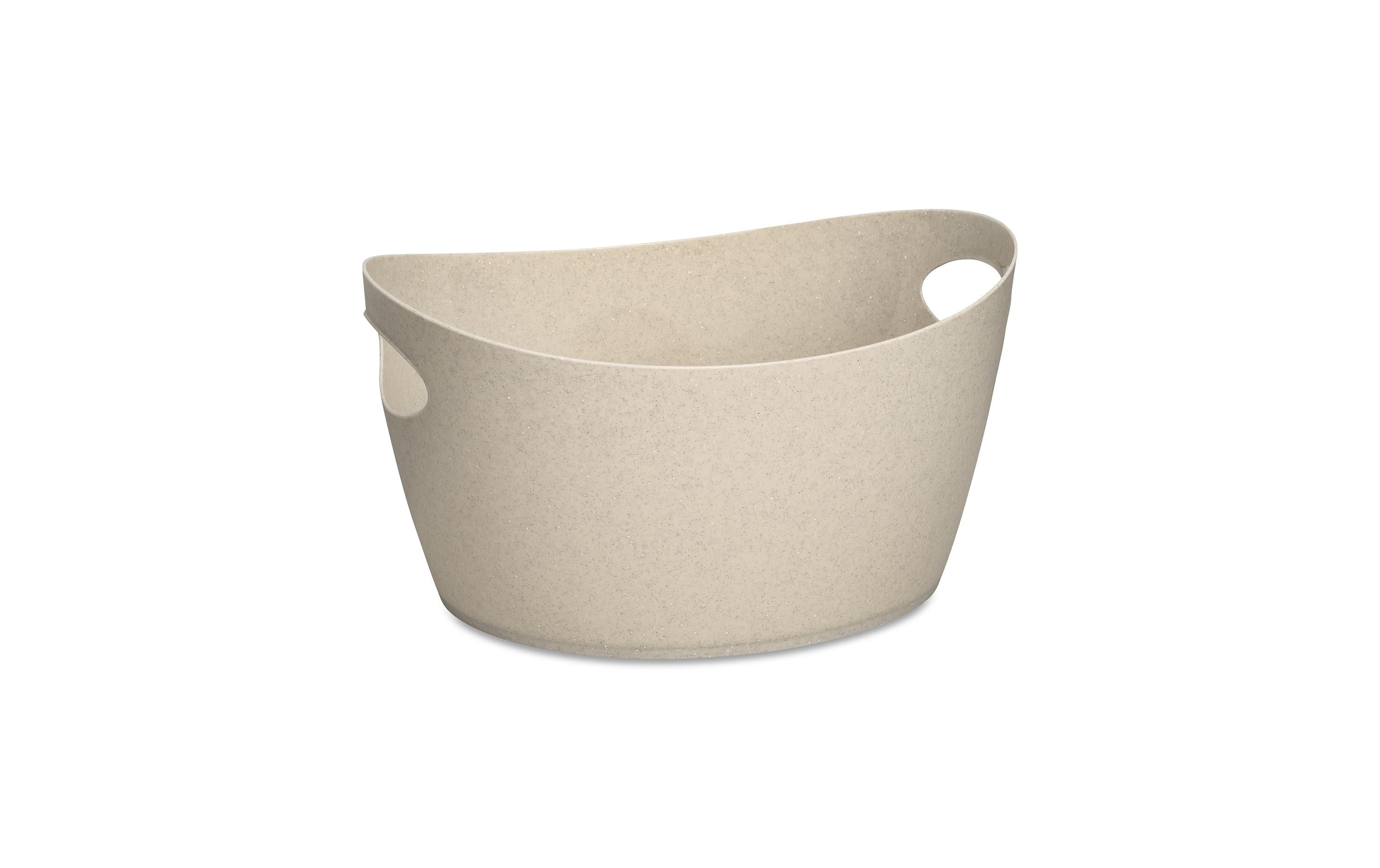 Wäschekorb Bottichelli M 4.5 l, Beige/GelbWäschehalter mit integrierten Griffen