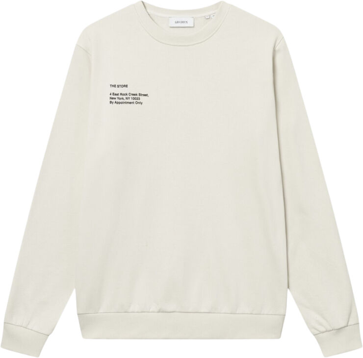 Les Deux Neighborhood Sweatshirt Ivory/black
