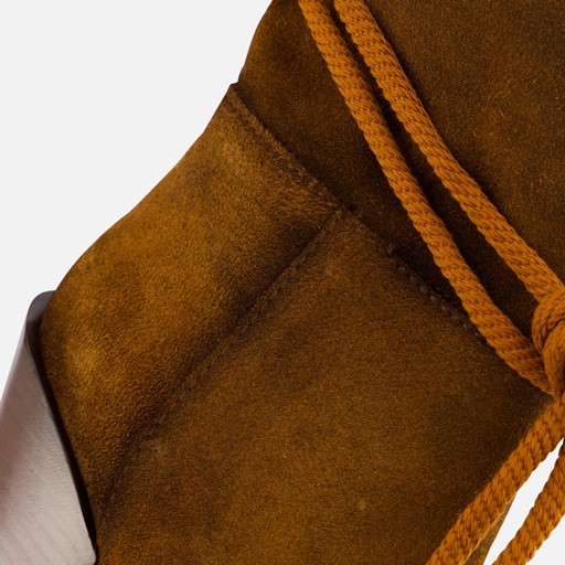 Lazamani Western Cowboylaarzen cognac Suede