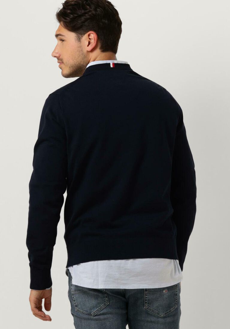 TOMMY HILFIGER donkerblauwe tommy hilfiger trui 1985 crew neck sweater