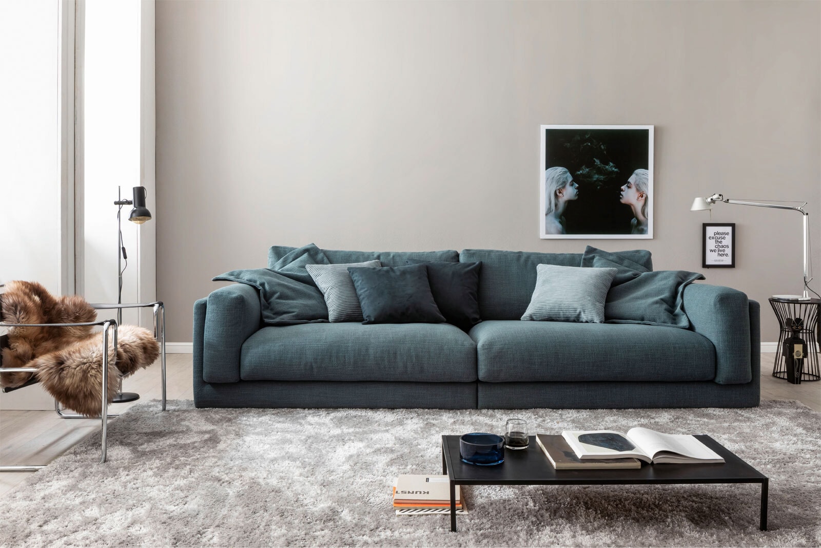 Ole Gunderson Bigsofa LASSE petrol