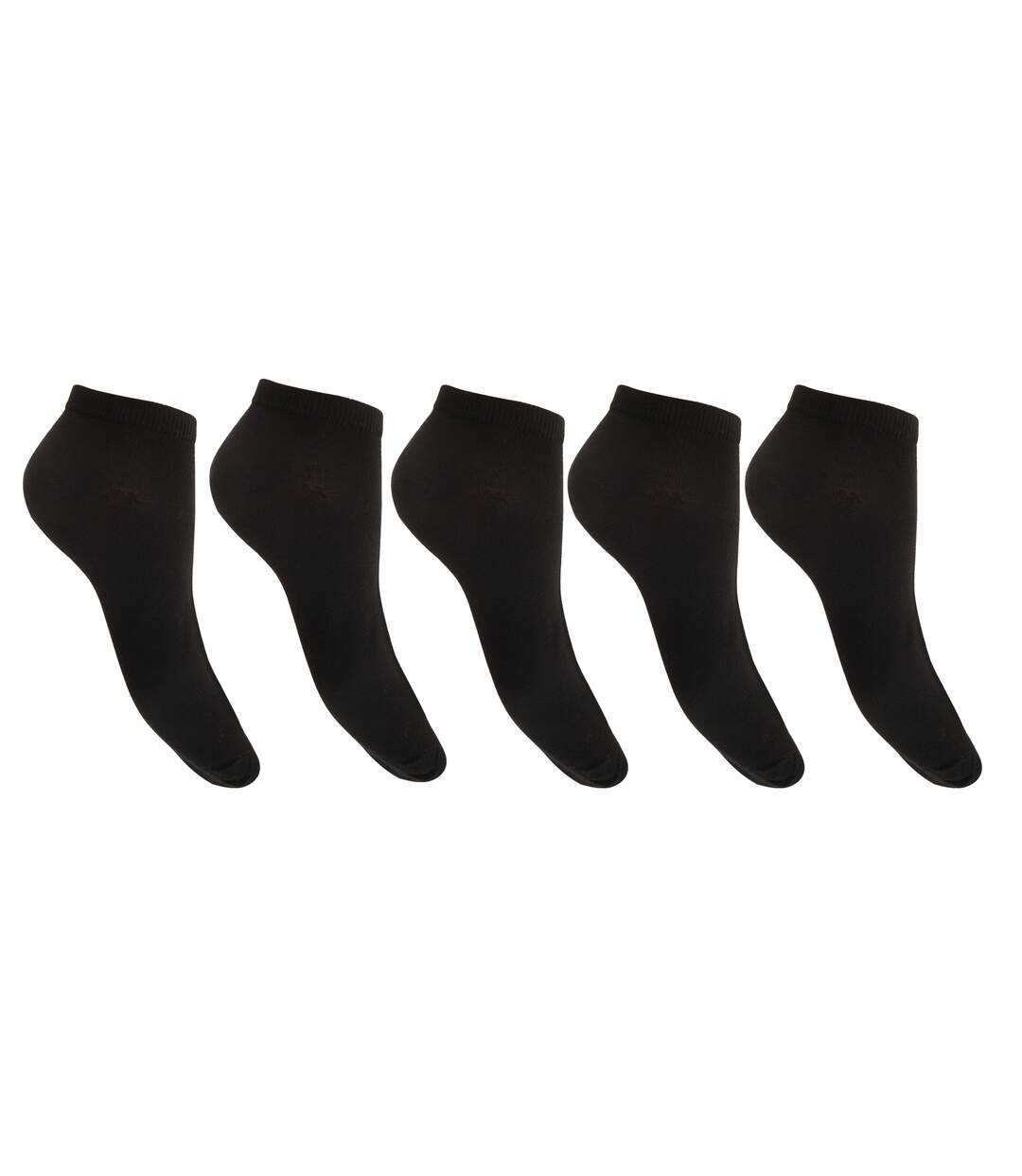 Floso - Socquettes (lot de 5 paires) - Femme (Noir) - UTW452