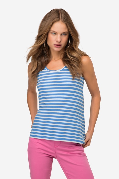 Ringeltop, Slim Fit, Rundhals