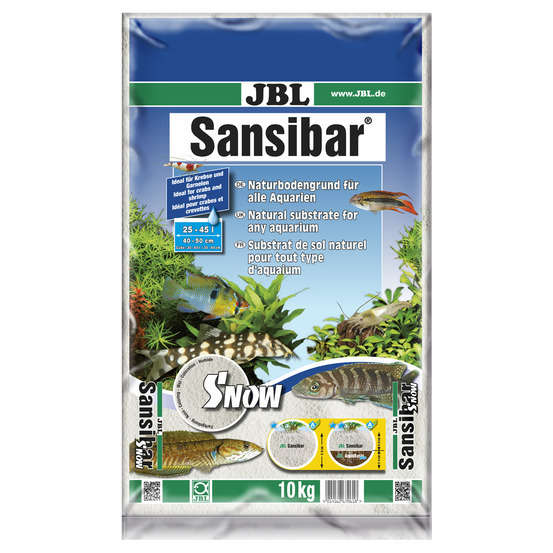 Substrat fin Sansibar Snow pour décor aquarium,terrarium : Blanc 10kg