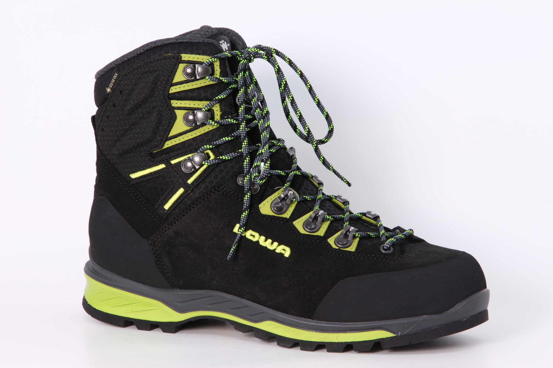 Lowa Ticam Evo GTX extra breit schwarz / limone