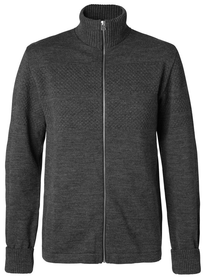 Mads Nørgaard - Copenhagen 100% Wool Klemens Zip cardigan Grå