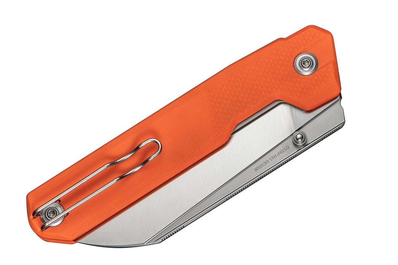 Civivi Hid C23008-4 Satin 14C28N, Orange G10, zakmes, Ostap Hel design