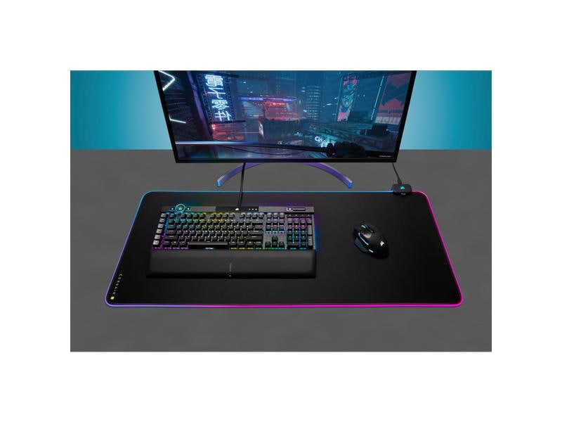 Corsair Gaming-Mausmatte MM700 RGB Extended XL iCUE Schwarz MM700 Extended XL Mausmatte mit RGB-Beleuchtung