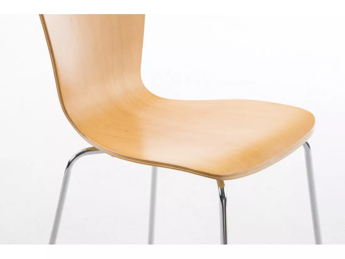 Lot de 4 Chaise de conférence - Bois & Nature - Nature - Aaron
