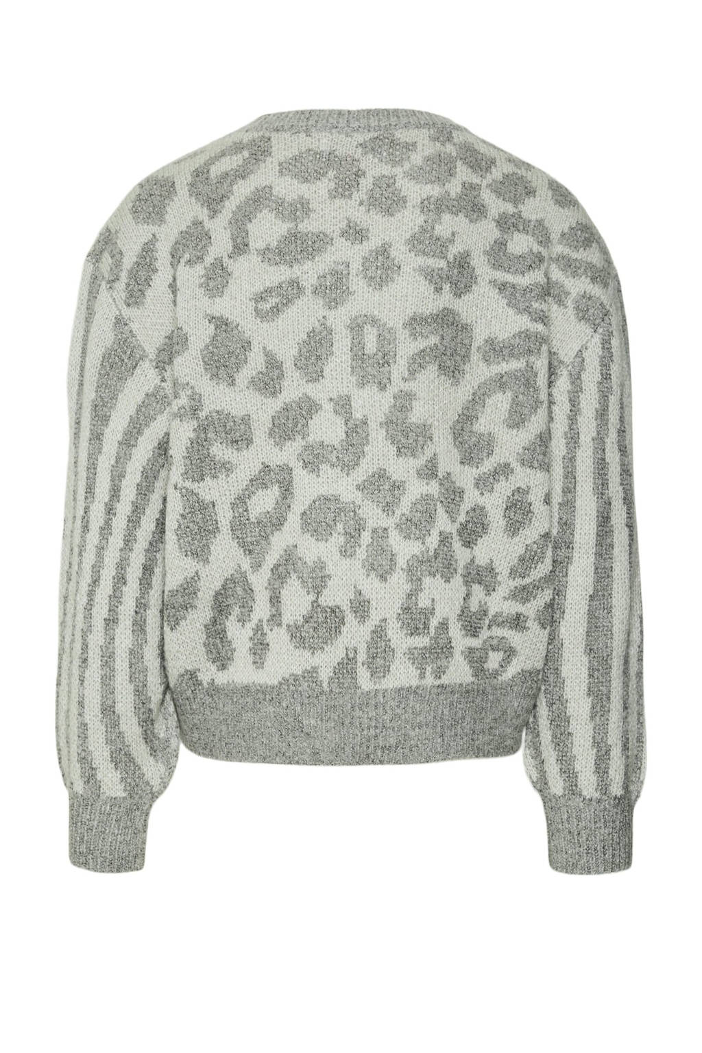 VERO MODA GIRL gebreide trui grijs melange