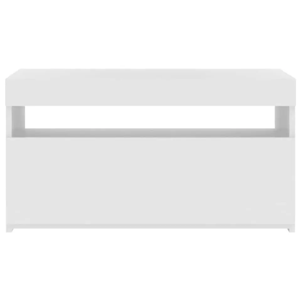 vidaXL - Tv-kast - Wit - Bewerkt hout