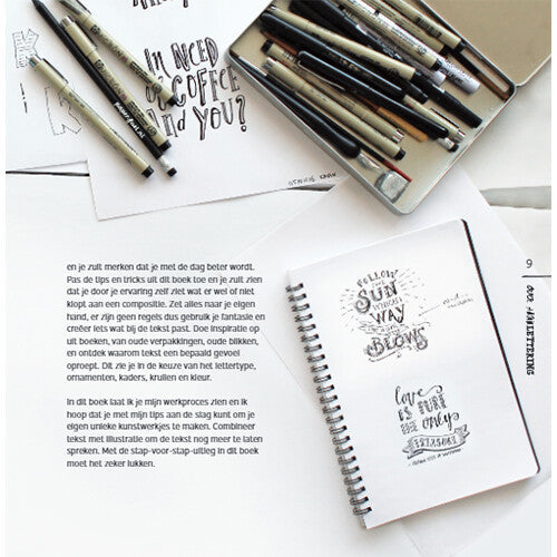 Uitgeverij moon handlettering doe je zo - cute edition
