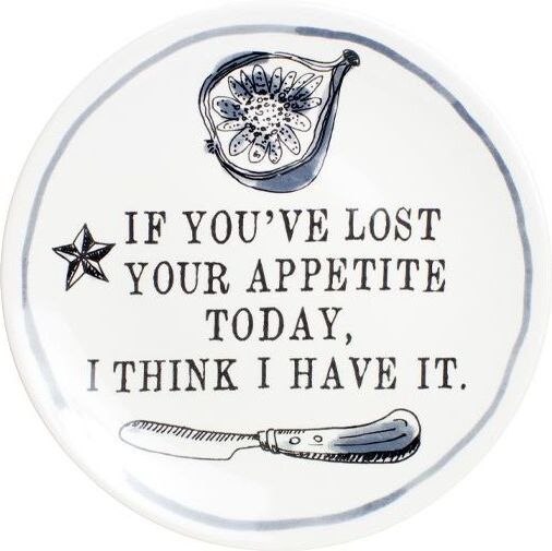 Blond Amsterdam bord If You've Lost wit / zwart D 18 H 1 cm