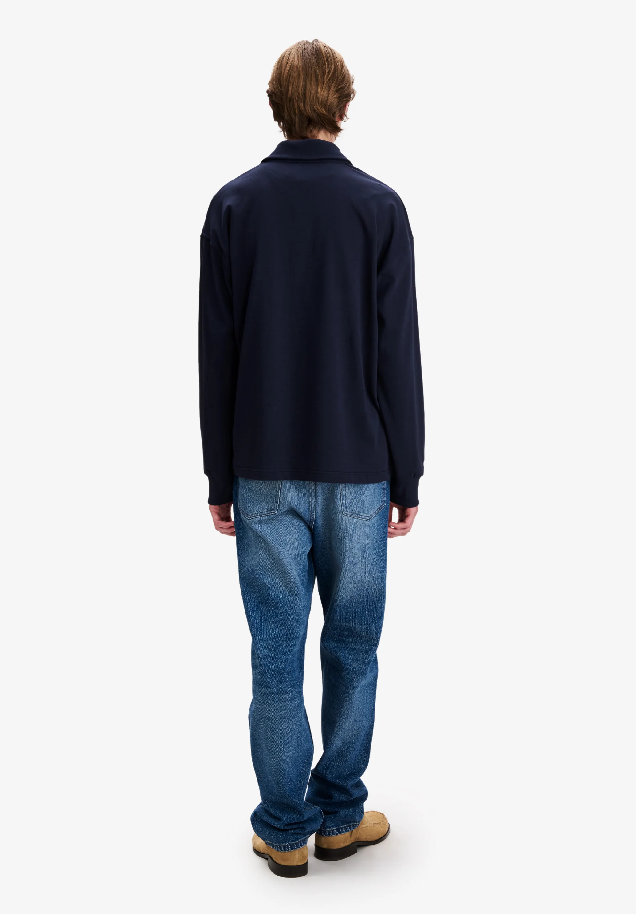 Polo de rugby A.P.C. bleu marine - Dark navy