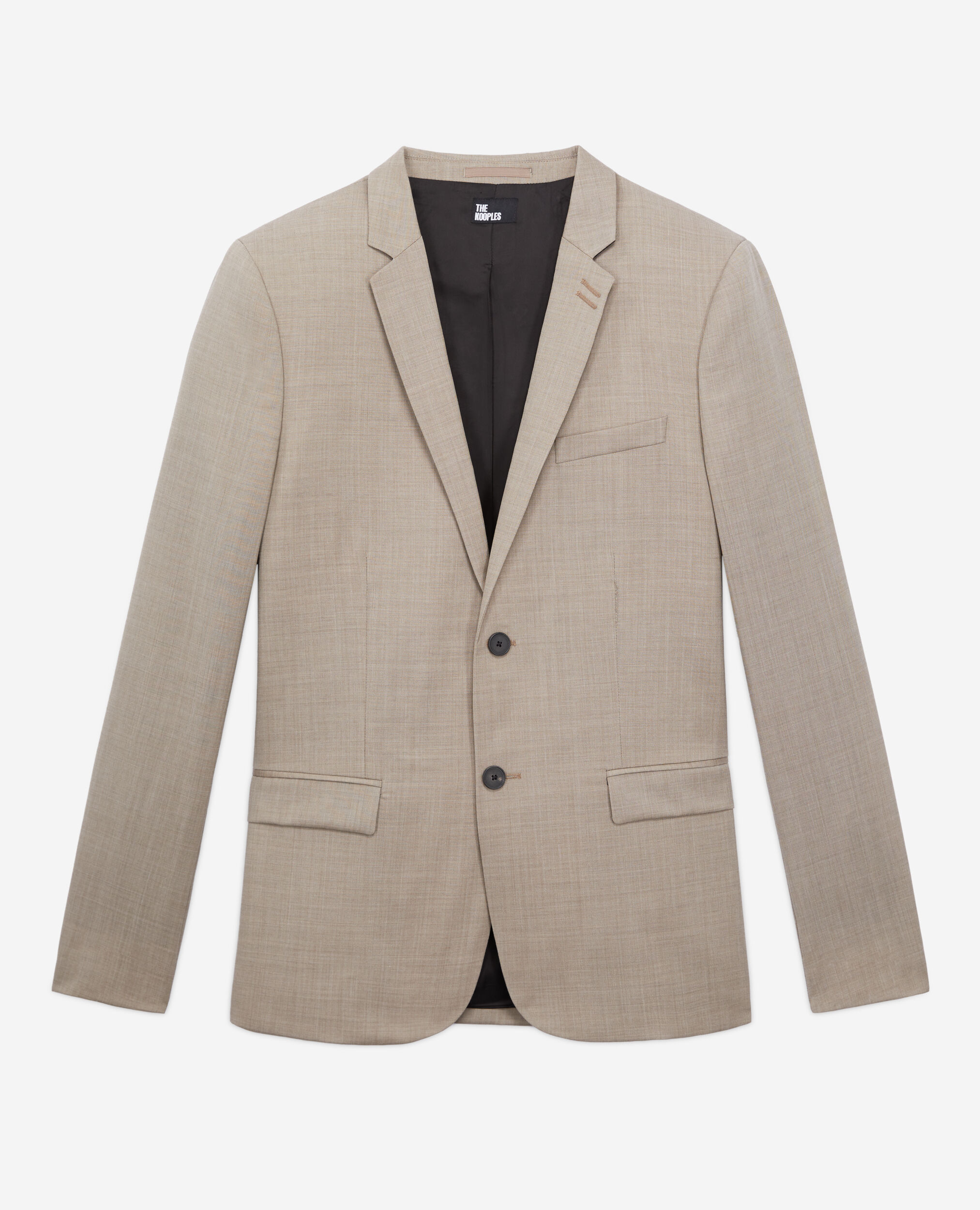 Veste de costume en laine beige