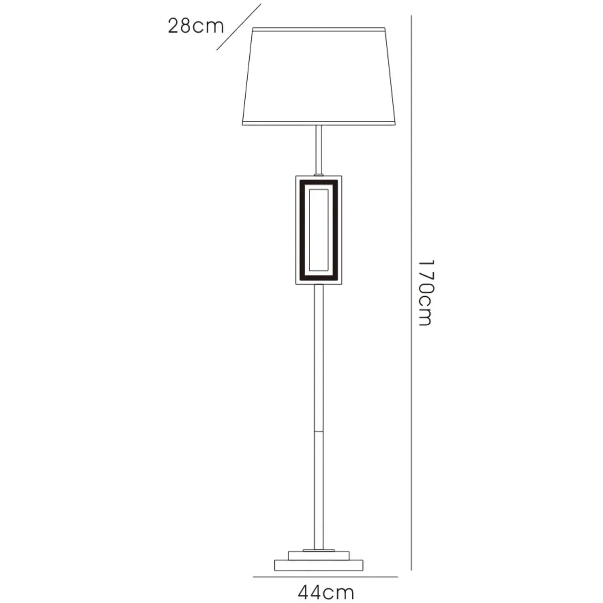Inspired Linea Lampadaire E27