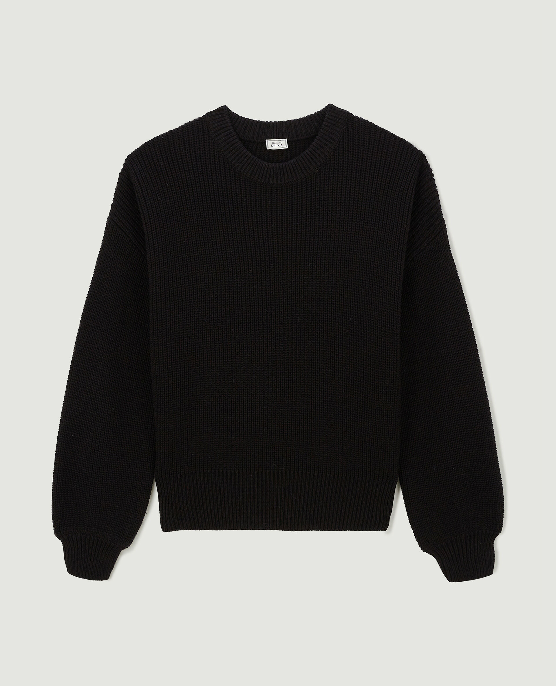 Pull col rond - Noir