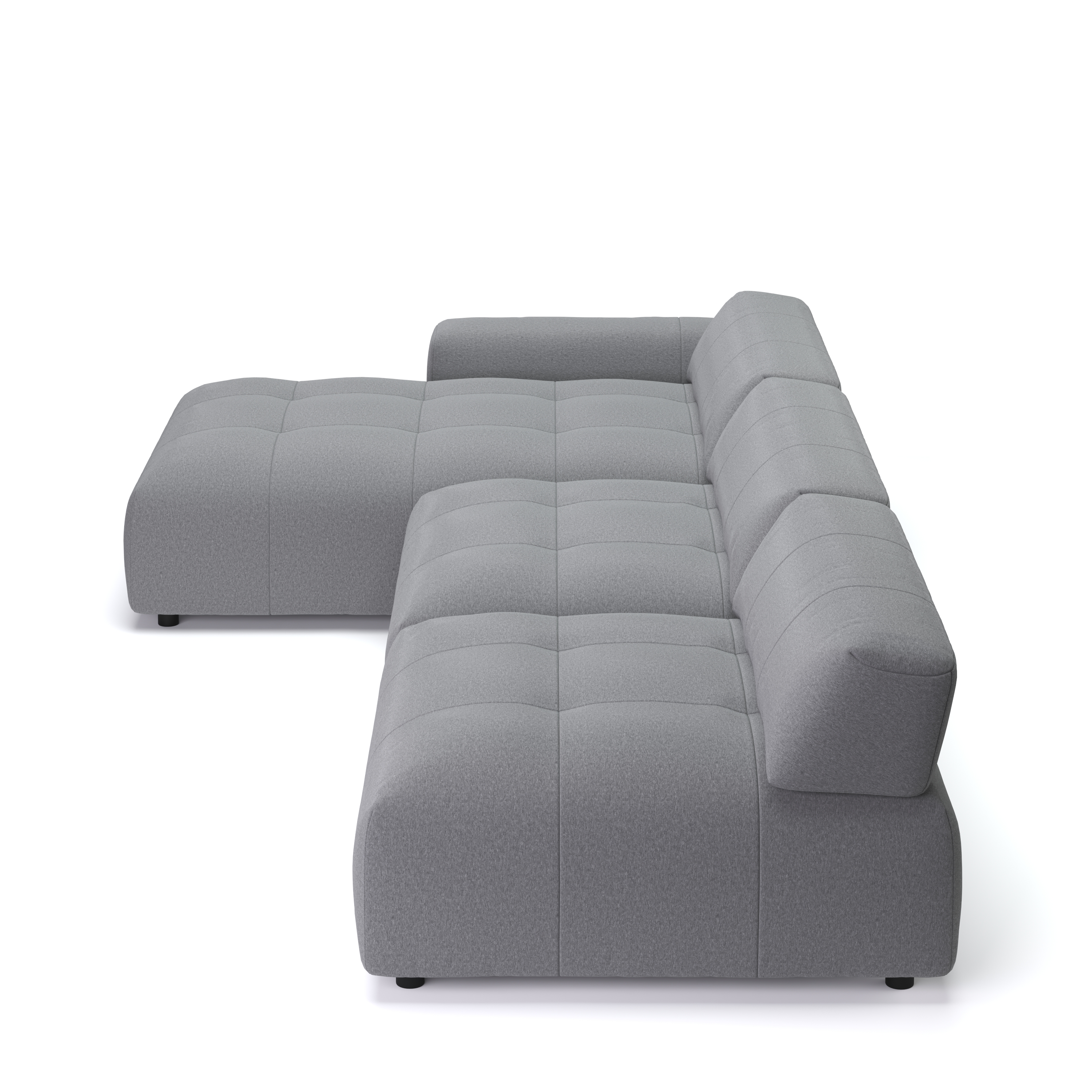 Ecksofa BONNIE links grau